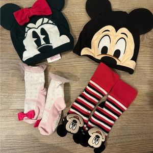 Disney Baby hat and sock bundle